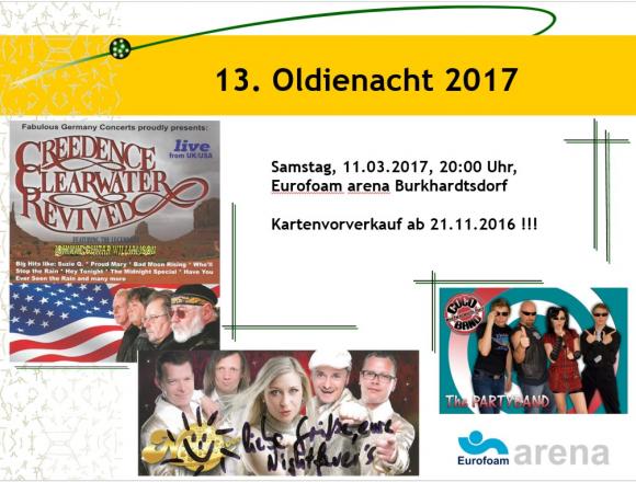 Plakat Oldienacht 2017, Einzelseite zur Ankündigung
